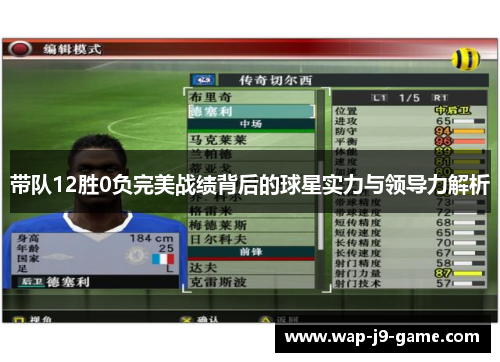带队12胜0负完美战绩背后的球星实力与领导力解析 带队12胜0负完美战绩背后的球星实力与领导力解析