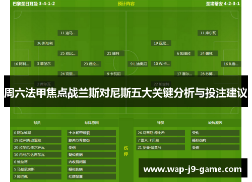 周六法甲焦点战兰斯对尼斯五大关键分析与投注建议 周六法甲焦点战兰斯对尼斯五大关键分析与投注建议